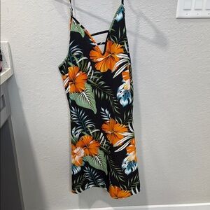 SHEIN Black Floral Mini Dress